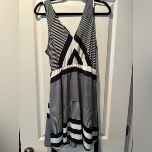 Blue and White dress